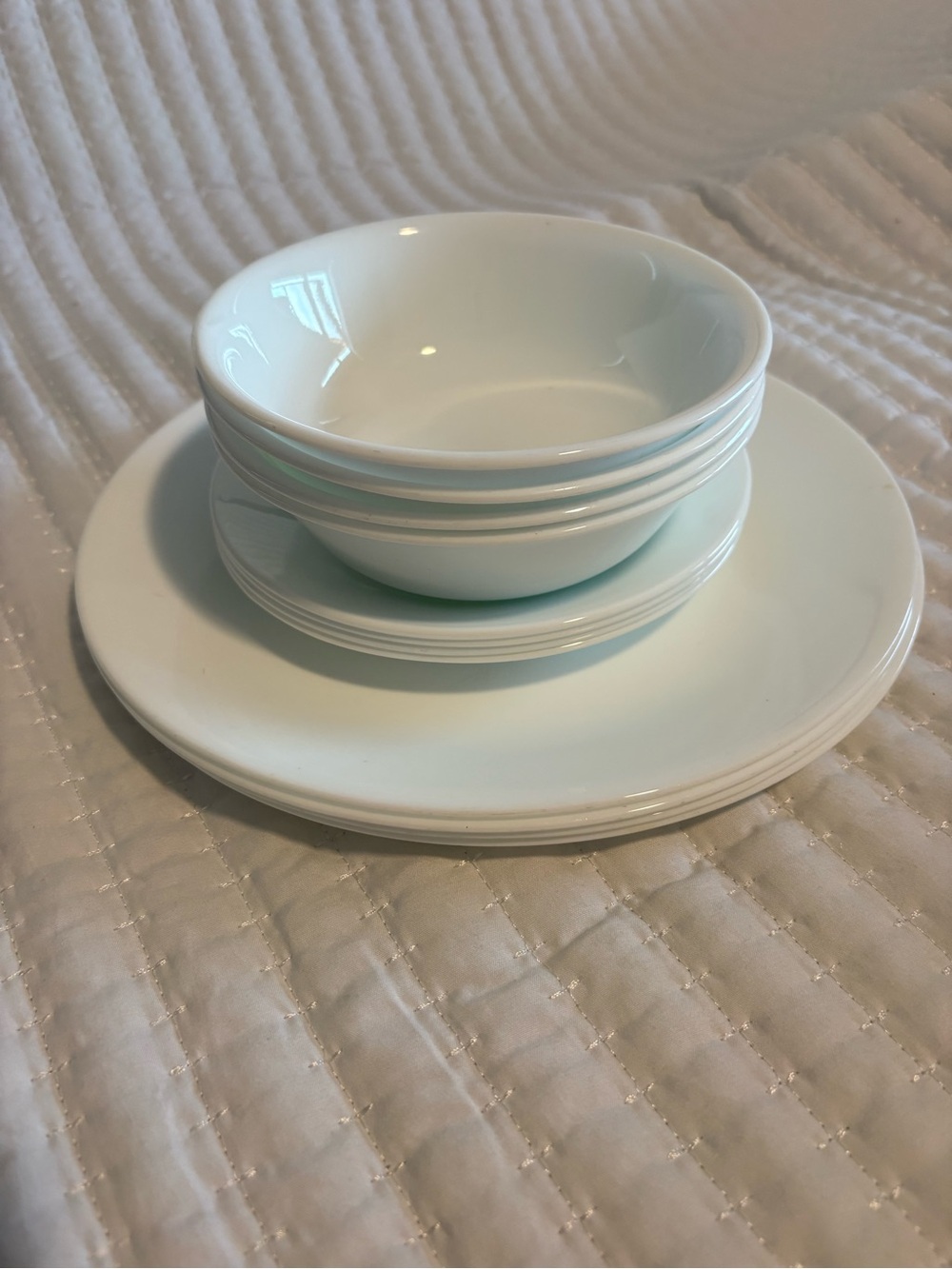 Corelle White Stackable Dinnerware Set - Picture 2 of 3